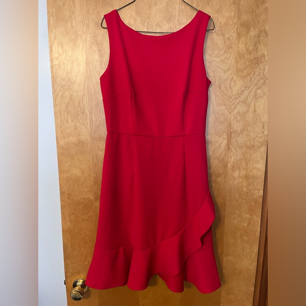 Gorgeous red flowy bottom dress